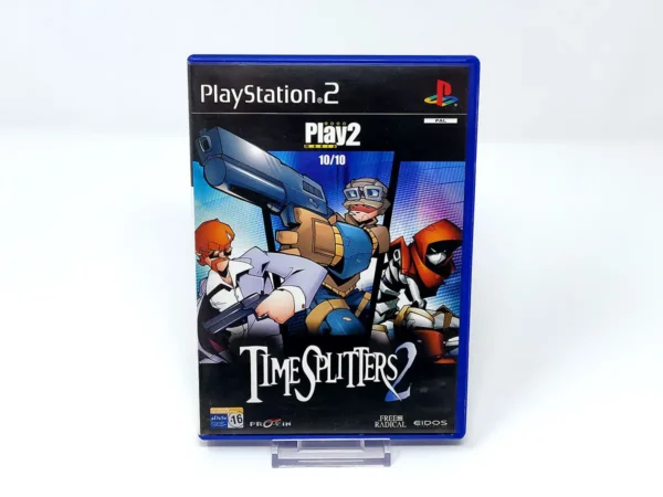 Portada de TimeSplitters 2 (ESP) para PlayStation 2, edición PAL España, de segunda mano
