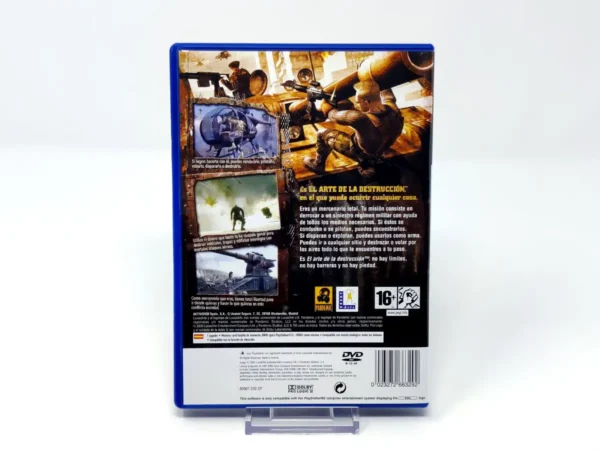 Parte trasera de Mercenarios (ESP) (Rebajado) para PlayStation 2, edición PAL España