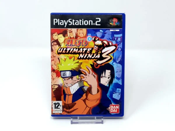 Portada de Naruto: Ultimate Ninja 3 (ESP) para PlayStation 2, edición PAL España, de segunda mano