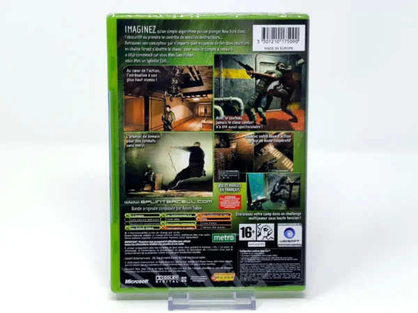 Parte trasera de Tom Clancy's Splinter Cell: Chaos Theory (FRA) (Precintado) para XBOX, edición PAL Francia
