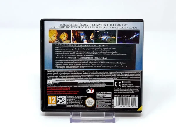 Parte trasera de Fire Emblem Warriors (ESP) para Nintendo 3DS, edición PAL España