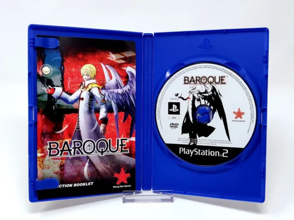 Interior del juego Baroque (EUR) para PlayStation 2 con disco y manual