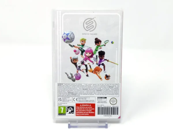 Parte trasera de Nintendo Switch Sports (EUR) para Nintendo Switch, edición PAL EUR
