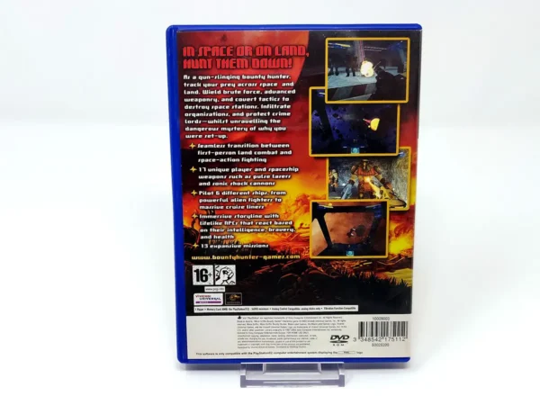 Parte trasera de Mace Griffin: Bounty Hunter (UK) para PlayStation 2, edición PAL UK