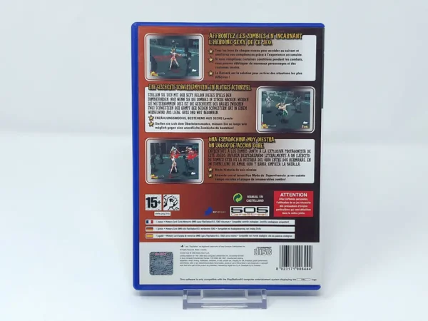 Parte trasera de Zombie Zone (ESP) para PlayStation 2, edición PAL España