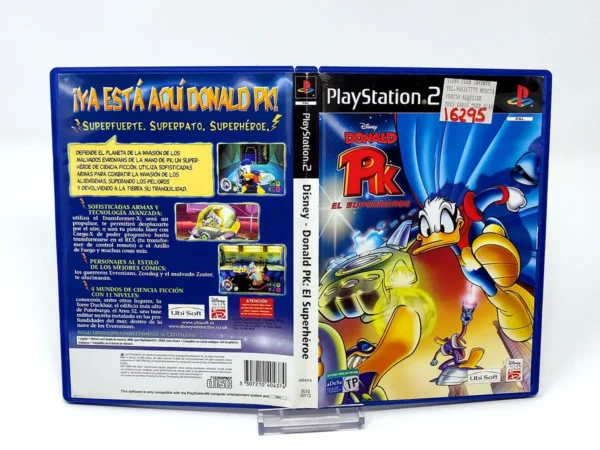 Disney's Donald Duck PK: El Superhéroe (ESP) (v2) (Carátula) (Rebajado) para PlayStation 2, edición PAL España, de segunda mano