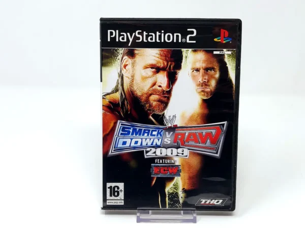 Portada de WWE SmackDown vs. Raw 2009 (ESP) (Rebajado) para PlayStation 2, edición PAL España, de segunda mano