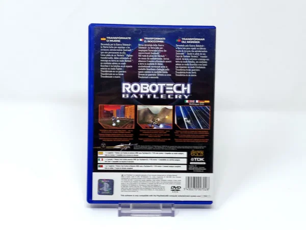 Parte trasera de Robotech: Battlecry (ESP) (Rebajado) para PlayStation 2, edición PAL España