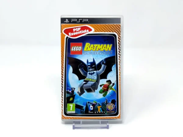 Portada de LEGO Batman: The Videogame (ESP) (Essentials) para PSP, edición PAL España, de segunda mano