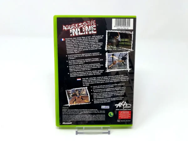 Parte trasera de Aggressive Inline (FRA) para XBOX, edición PAL Francia