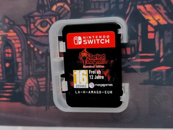 Lateral de la caja de Darkest Dungeon: Ancestral Edition (ESP) para Nintendo Switch
