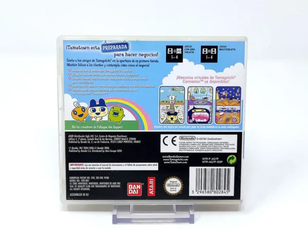Parte trasera de Tamagotchi Connexion: Corner Shop (ESP) para Nintendo DS, edición PAL España