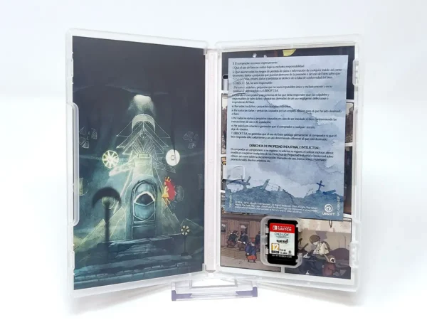 Interior del juego Compilation Child Of Light + Valiant Heart (ESP) para Nintendo Switch con disco y manual