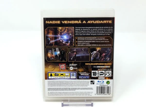 Parte trasera de Dead Space (ESP) (Rebajado) para PlayStation 3, edición PAL España