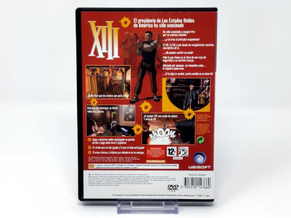 Parte trasera de XIII (ESP) (Rebajado) para PlayStation 2, edición PAL España