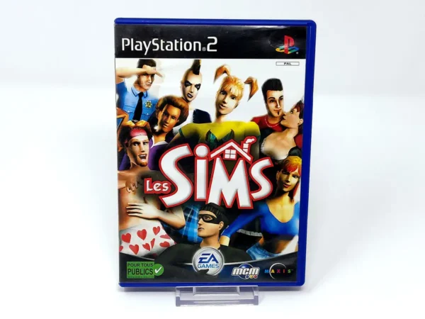 Portada de Les Sims (FRA) para PlayStation 2, edición PAL Francia, de segunda mano
