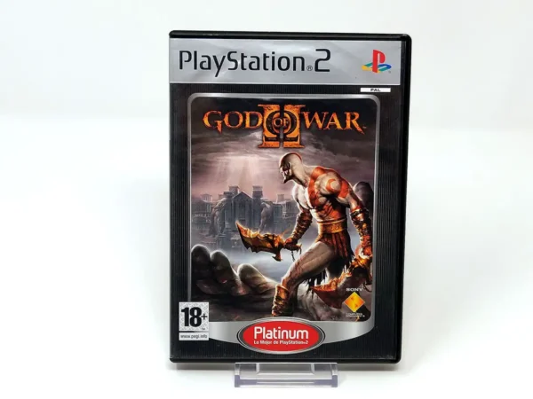 Portada de God of War II (ESP) (Platinum) para PlayStation 2, edición PAL España, de segunda mano