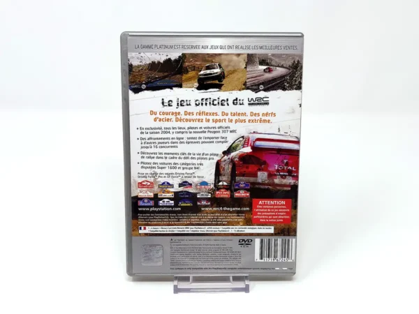 Parte trasera de WRC 4: Le Jeu Officiel du FIA World Rally Championship (FRA) (Platinum) para PlayStation 2, edición PAL Francia