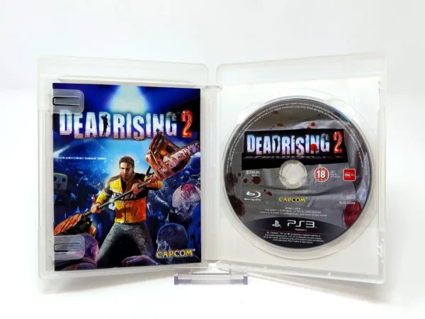 Interior del juego Dead Rising 2 (ESP) (v2) para PlayStation 3 con disco y manual