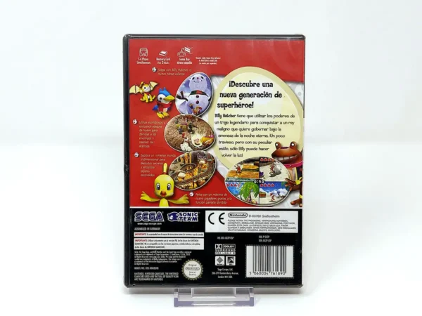 Parte trasera de Billy Hatcher and the Giant Egg (ESP) (Precintado) para Nintendo GameCube, edición PAL España