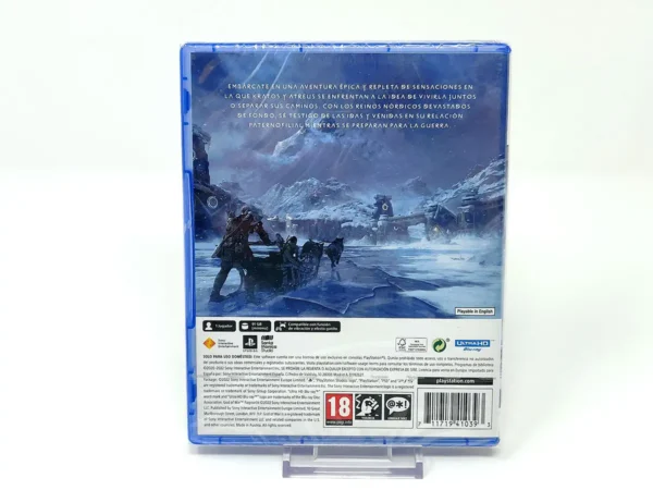 Parte trasera de God of War: Ragnarök (ESP) (Precintado) para PlayStation 5, edición PAL España