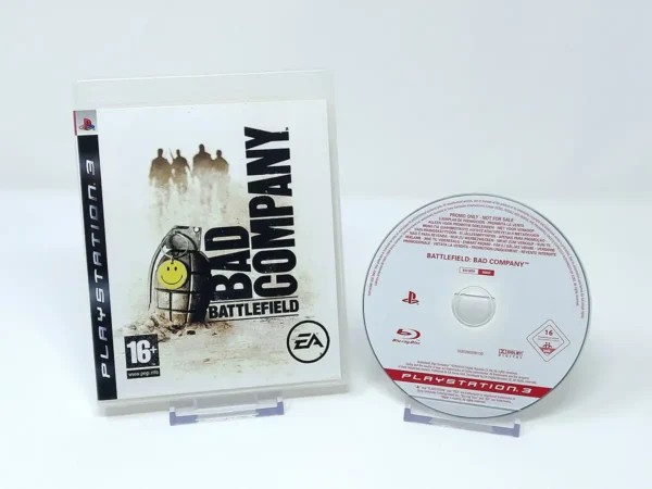 Interior del juego Battlefield: Bad Company (ESP) (Promo) para PlayStation 3 con disco y manual