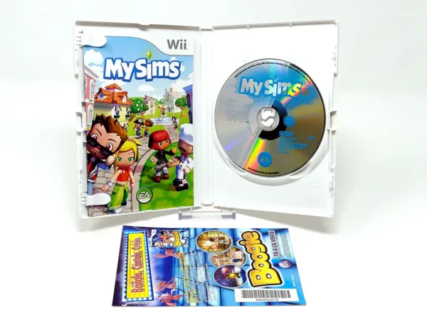 Interior del juego MySims (ESP) para Nintendo Wii con disco y manual