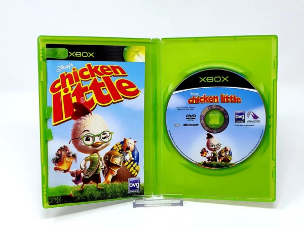 Interior del juego Chicken Little (ESP) para XBOX con disco y manual