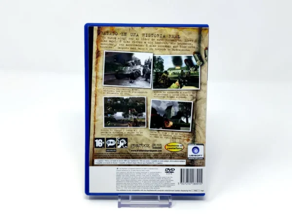 Parte trasera de Brothers in Arms: Road to Hill 30 (ESP) (Con Mapa) para PlayStation 2, edición PAL España
