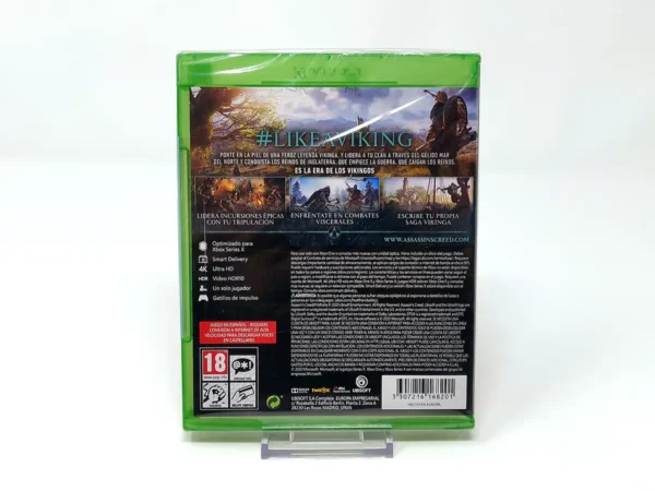 Parte trasera de Assassin's Creed: Valhalla (ESP) (Precintado) para XBOX One / Series X/S, edición PAL España