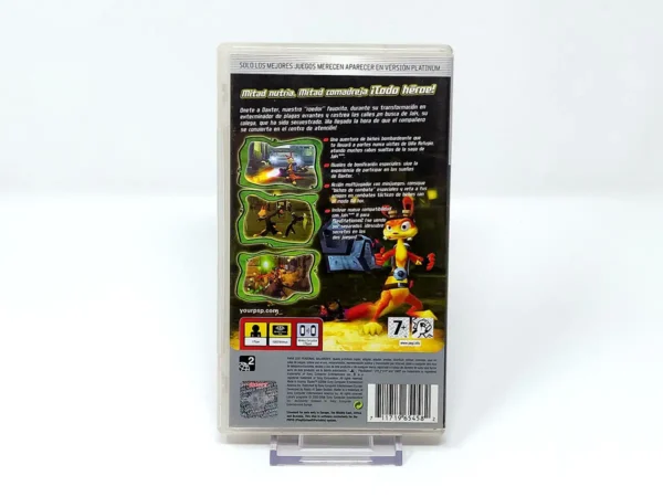 Parte trasera de Daxter (ESP) (Platinum) para PSP, edición PAL España