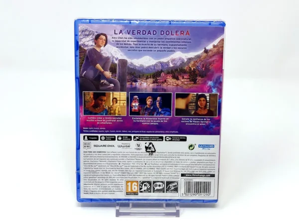 Parte trasera de Life is Strange: True Colors (ESP) (Precintado) para PlayStation 5, edición PAL España
