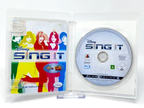 Interior del juego Disney Sing It (ESP) (Rebajado) para PlayStation 3 con disco y manual
