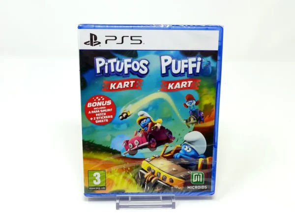 Portada de Pitufos Kart (ESP) (Precintado) para PlayStation 5, edición PAL España, nuevo