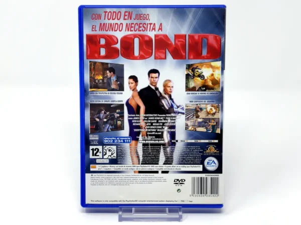 Parte trasera de James Bond 007: Todo o Nada (ESP) para PlayStation 2, edición PAL España