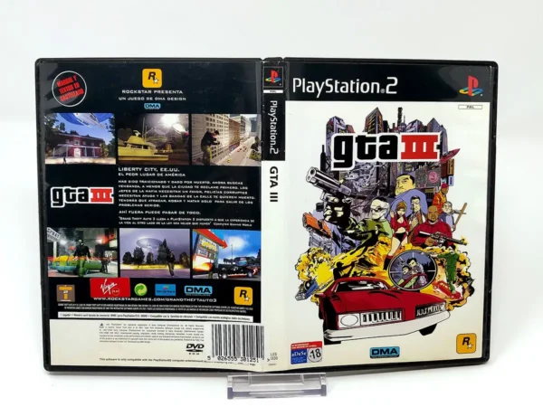 Grand Theft Auto III (ESP) (v3) (Carátula) para PlayStation 2, edición PAL España, de segunda mano