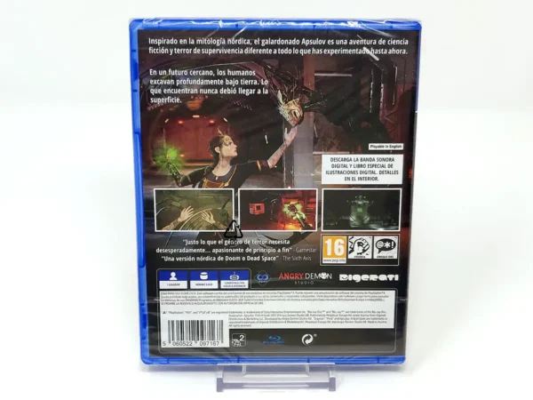 Parte trasera de Apsulov: End of Gods (ESP) (Precintado) para PlayStation 4, edición PAL España