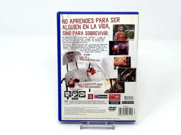 Parte trasera de ObsCure (ESP) para PlayStation 2, edición PAL España