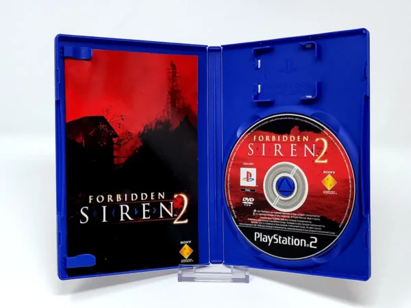 Interior del juego Forbidden Siren 2 (ESP) para PlayStation 2 con disco y manual