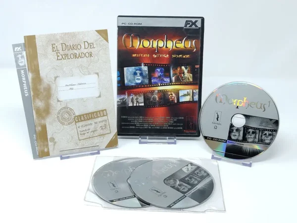 Interior del juego Morpheus (ESP) para PC con disco y manual
