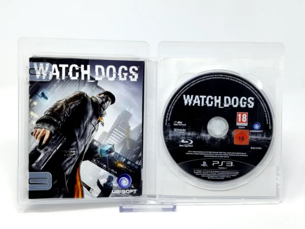 Interior del juego Watch_Dogs (ESP) para PlayStation 3 con disco y manual