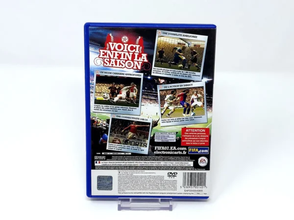 Parte trasera de FIFA 07 (FRA) para PlayStation 2, edición PAL Francia