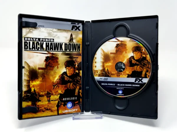 Interior del juego Delta Force: Black Hawk Down (ITA) para PC con disco y manual