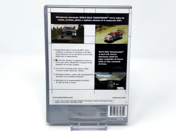 Parte trasera de WRC: World Rally Championship (ESP) (Platinum) para PlayStation 2, edición PAL España