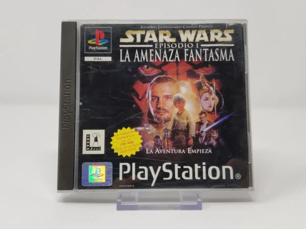 Portada de Star Wars: Episodio I - La Amenaza Fantasma (ESP) para PlayStation 1, de segunda mano