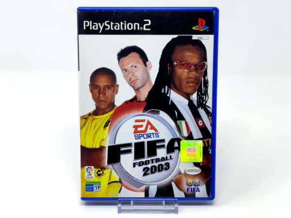 Portada de FIFA Football 2003 (ESP) para PlayStation 2, edición PAL España, de segunda mano