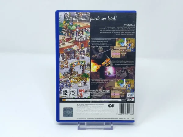 Parte trasera de Atelier Iris: Eternal Mana (ESP) para PlayStation 2