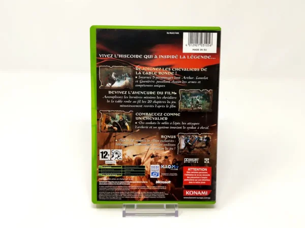 Parte trasera de Le Roi Arthur (FRA) para XBOX, edición PAL Francia