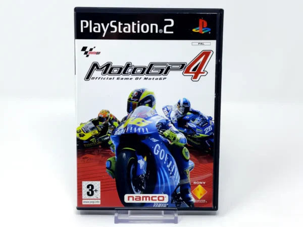 Portada de MotoGP 4 (ESP) (Rebajado) para PlayStation 2, edición PAL España, de segunda mano