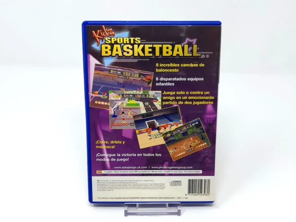 Parte trasera de Kidz Sports Basketball (ESP) para PlayStation 2, edición PAL España